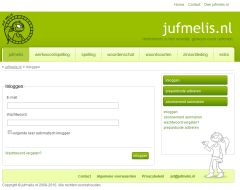 inloggen bij jufmelis.nl
