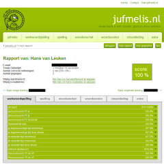Persoonlijk rapport overzicht